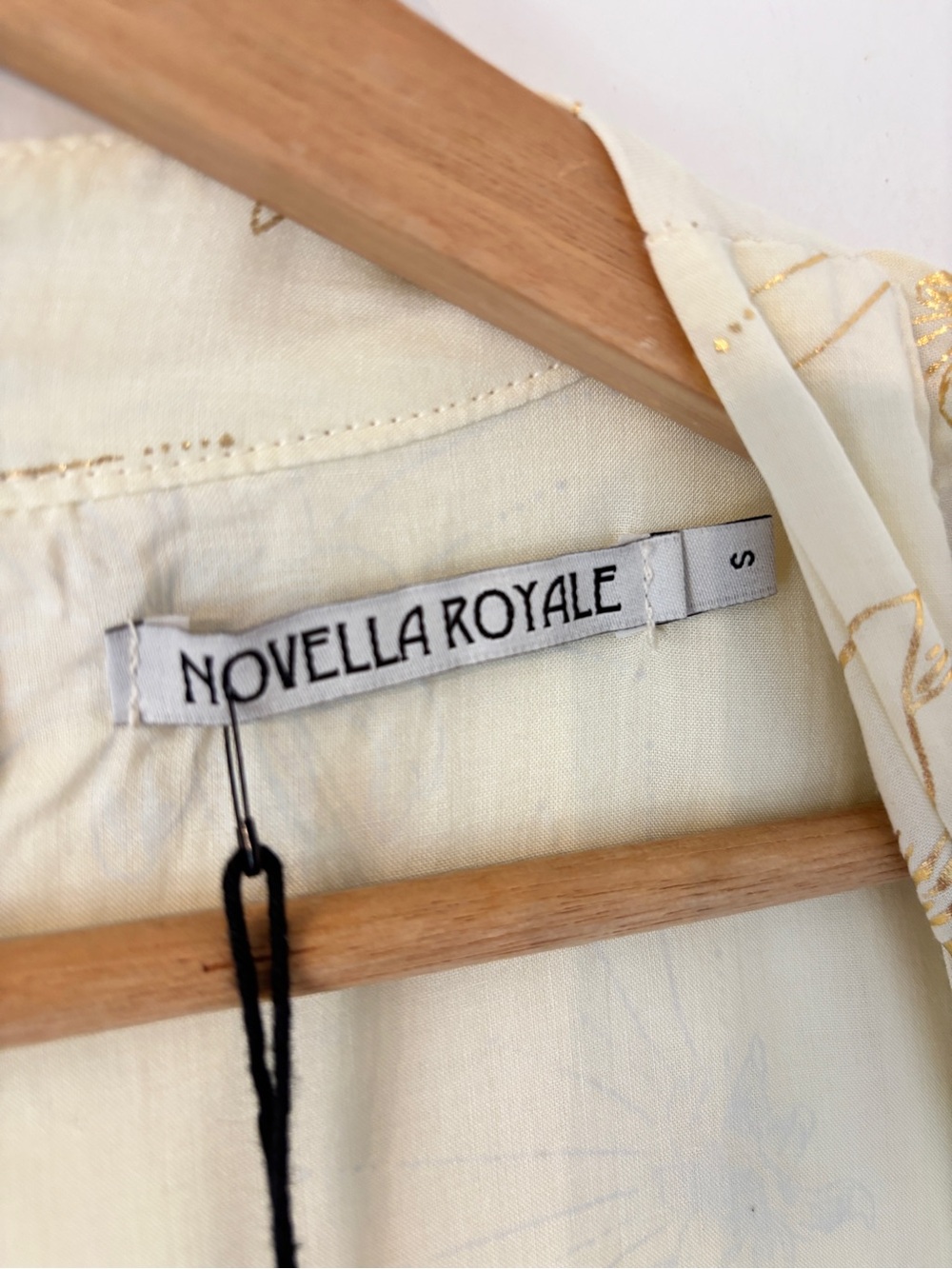 Novella Royale Jones Bodysuit in Gold Lily Size S - Picture 9 of 11